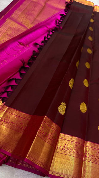 Pure Kanjivaram handloom Bridal silk sarees