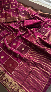Pure Munga Silk Saree with Banarasi Weaving