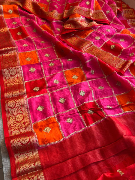 Pure Munga Silk Saree with Banarasi Weaving