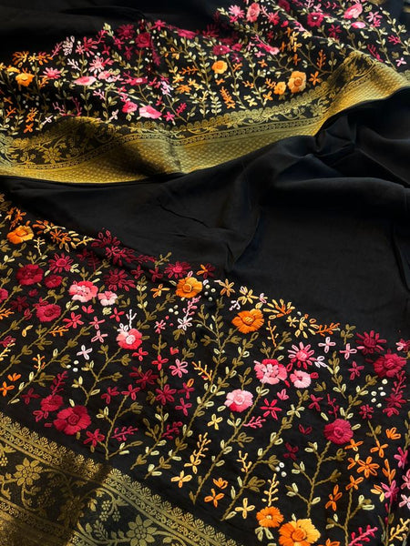 Pure Munga Silk Saree with Hand Knot & Katha Banarasi Weaving