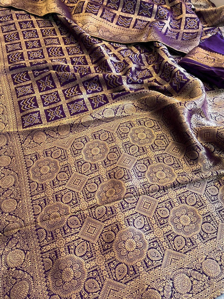 Pure Munga Silk Saree with Meena Banarasi Weaving