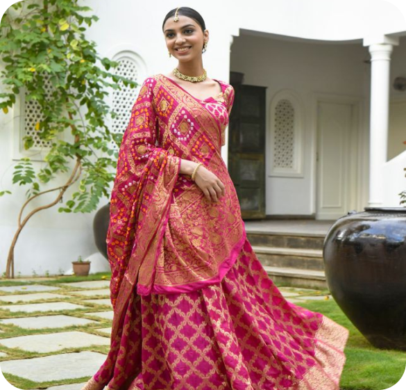 Bandhani Lehenga