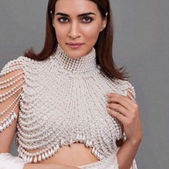 Ivory Pearl Work Blouse – The Celebrity Favorite