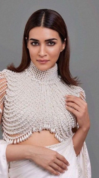 Ivory Pearl Work Blouse – The Celebrity Favorite