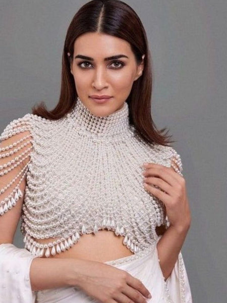 Ivory Pearl Work Blouse – The Celebrity Favorite