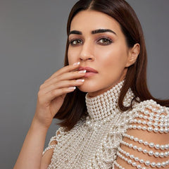 Ivory Pearl Work Blouse – The Celebrity Favorite