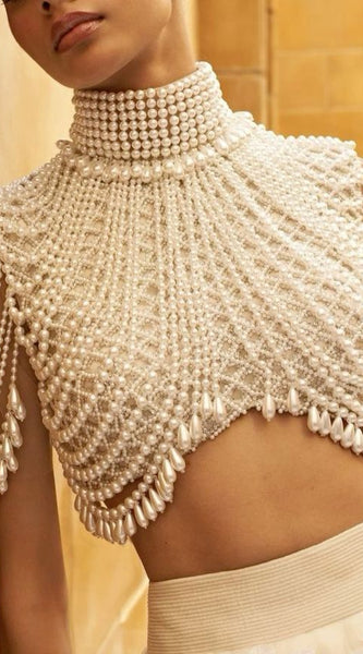 Ivory Pearl Work Blouse – The Celebrity Favorite