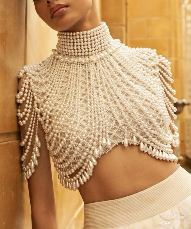 Ivory Pearl Work Blouse – The Celebrity Favorite