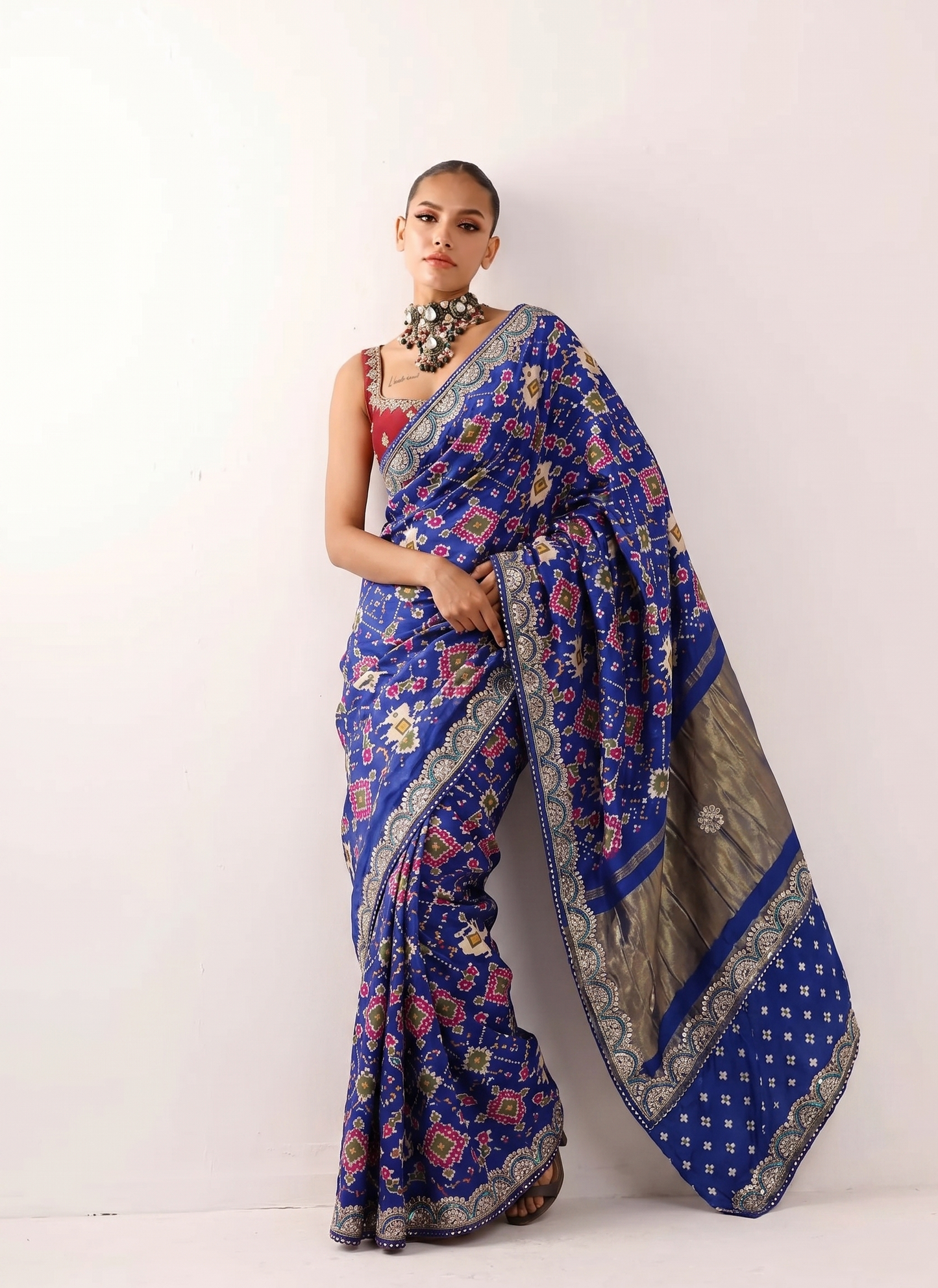 Kutdana Zardozi And Zarkan On Gajji Silk Lakdi Patta · 46 Artisan Hours of work · The Rangmahal Edit
