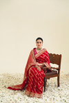 Zardozi Gotta Patti And Pearl On Khaddi Georgette Banarasi · 56 Artisan Hours of work · The Noor Edit