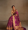 Meena Checks And Zari Nakshi Weaving On Raw Mango Pattu Silk · 36 Artisan Hours of work · The Zari Edit