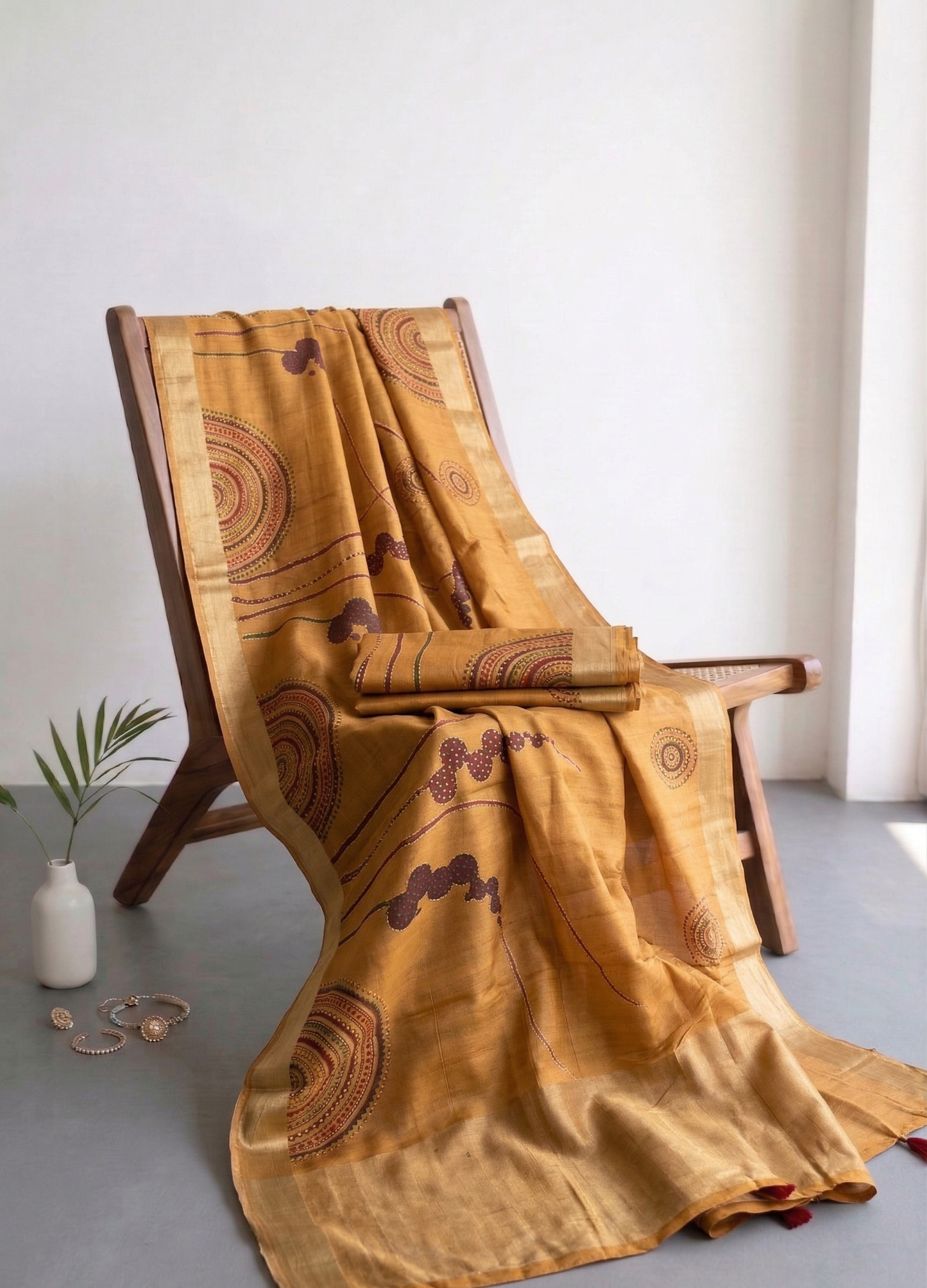 Digital Floral Print On Crepe Silk · 12 Artisan Hours of work · The Nazakat Edit