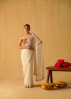 Gotta Patti Kasab And Kutdana On Pure Chiffon · 40 Artisan Hours of work · The Meher Edit