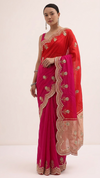 Zardozi Gotta Patti And Kutdana On Munga Silk Lakdi Patta · 52 Artisan Hours of work · The Sunehri Edit