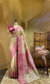 Zardozi Floral Vine On Banarasi Silk · 52 Artisan Hours of work · The Royal Edit