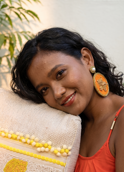 Tasty Papaya Fruit-Inspired Earrings