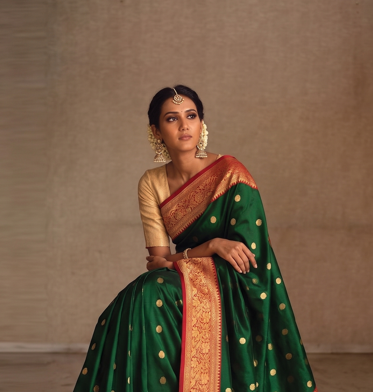 Ghani Butti And Nakshi Zari On Chanderi Katan Organza Silk · 28 Artisan Hours of work · The Virasat Edit
