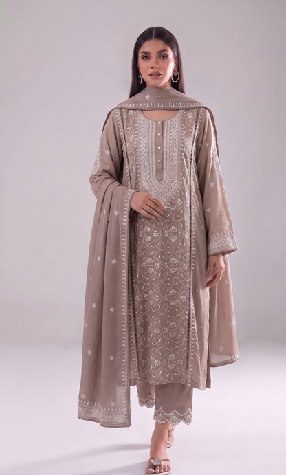 Pearl Sequins And Katdana On Pure Mulmul · 28 Artisan Hours of work · The Nawabi Nazakat Edit