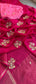 Crepe Banarasi Saree with Zardozi & Zarkan Embellishments