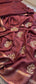 Crepe Banarasi Saree with Zardozi & Zarkan Embellishments