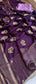 Crepe Banarasi Saree with Zardozi & Zarkan Embellishments