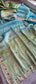 Pure Khaddi Georgette Silk Saree with Pearl & Zardozi Embroidery