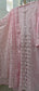 Mul Cotton Semi-Stitched Kurta Dupatta Set with Net Patch & Jaal Work