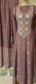 Mul Chanderi Anarkali Kurta Dupatta Set with Elegant Mukaish Work