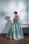Multi-Thread Embroidery On Tissue Silk Banarasi · 16 Artisan Hours of work · The Rangriti Edit