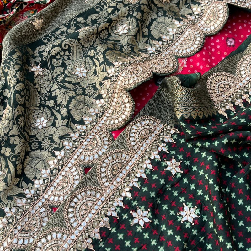 Pure Munga Silk Banarasi Weaving Saree