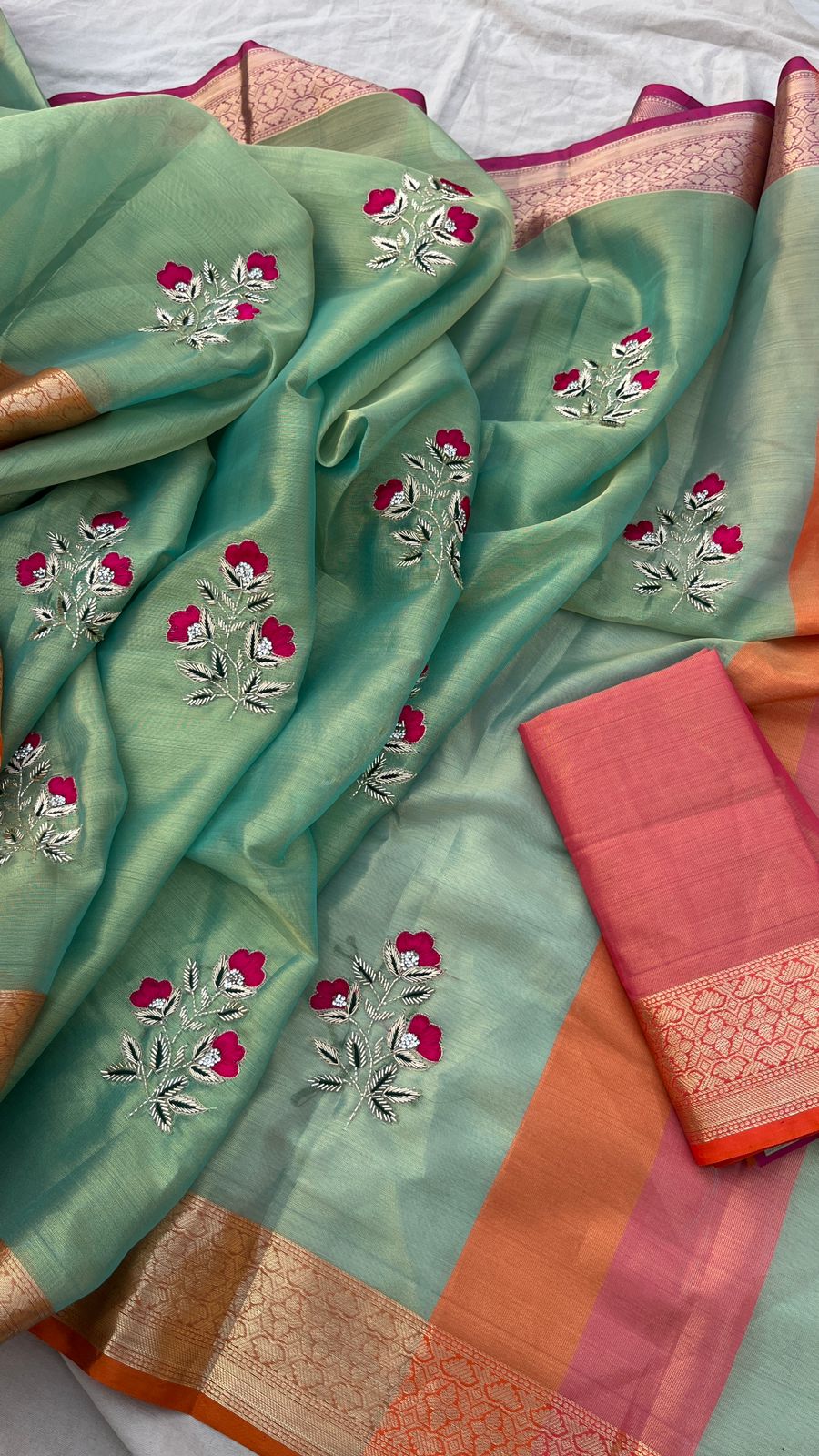 Pure Tissue Silk Banarasi Weaving Saree