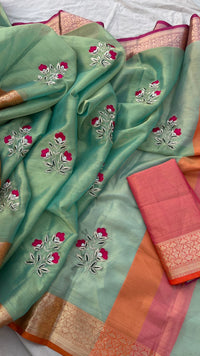 Pure Tissue Silk Banarasi Weaving Saree