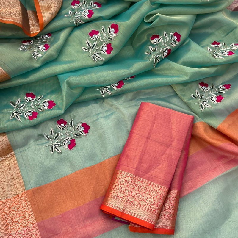 Pure Tissue Silk Banarasi Weaving Saree