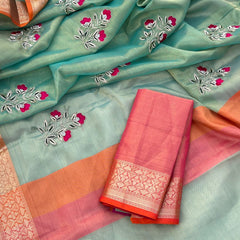 Pure Tissue Silk Banarasi Weaving Saree