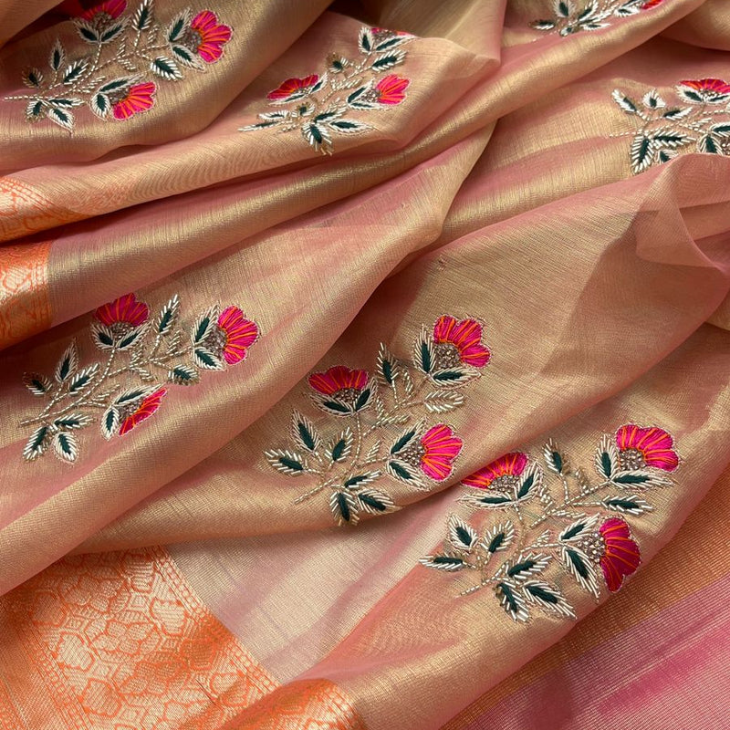 Pure Tissue Silk Banarasi Weaving Saree