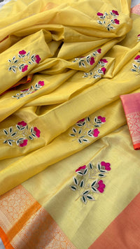 Pure Tissue Silk Banarasi Weaving Saree