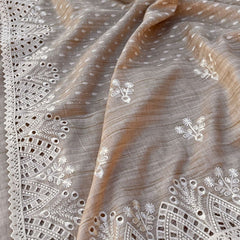 Pure Soft Tussar Silk Saree with Exquisite Parsi Embroidery