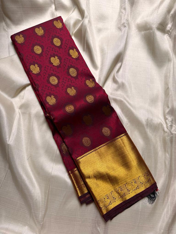 Pure Kanjivaram Handloom Bridal Silk Sarees with Pure Zari