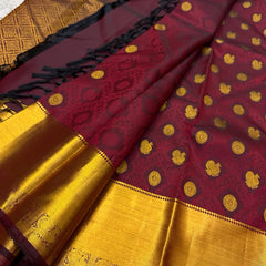 Pure Kanjivaram Handloom Bridal Silk Sarees with Pure Zari