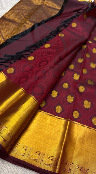 Pure Kanjivaram Handloom Bridal Silk Sarees with Pure Zari