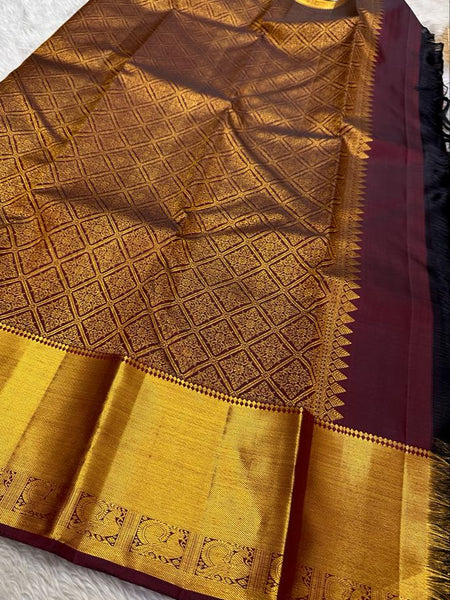 Pure Kanjivaram Handloom Bridal Silk Sarees with Pure Zari