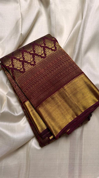 Authentic Pure Kanjivaram Handloom Bridal Silk Sarees with Pure Zari