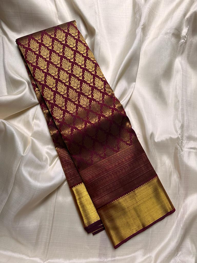 Authentic Pure Kanjivaram Handloom Bridal Silk Sarees with Pure Zari