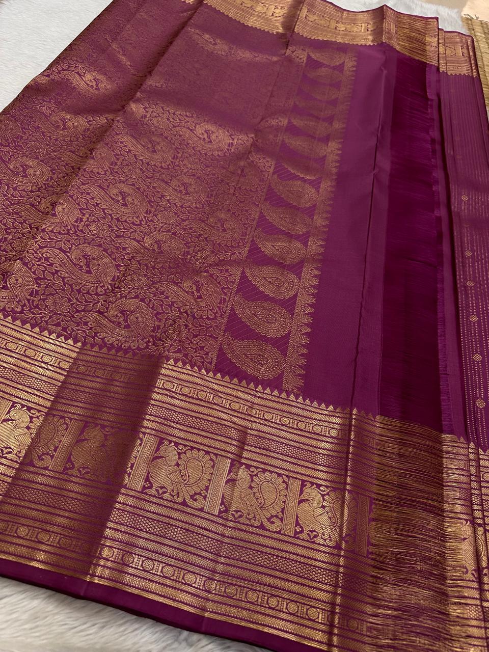 Pure Kanjivaram handloom Bridal silk sarees