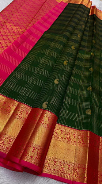 Pure Kanjivaram handloom Bridal silk sarees