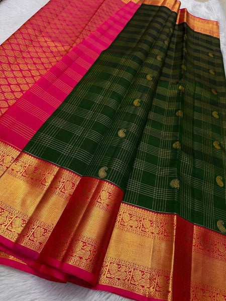 Pure Kanjivaram handloom Bridal silk sarees