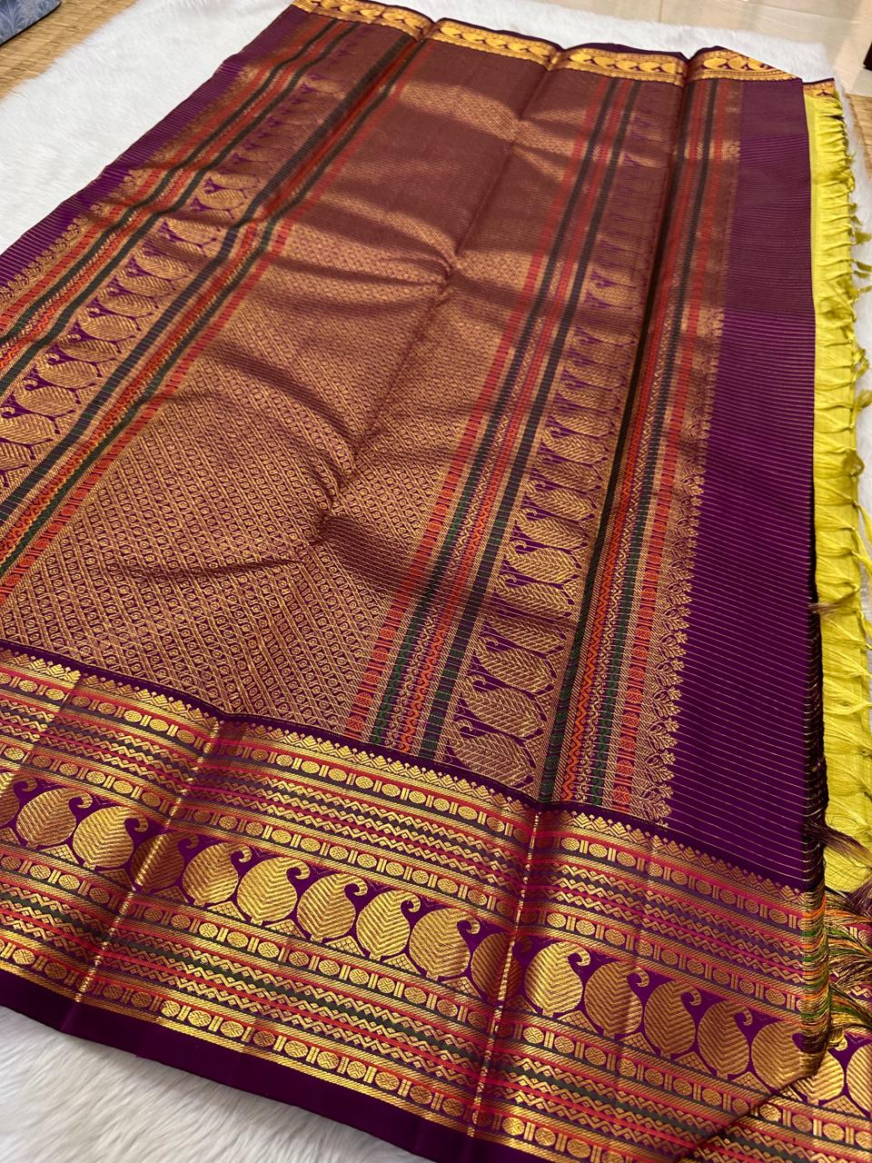 Pure Kanjivaram  handloom Bridal silk sarees