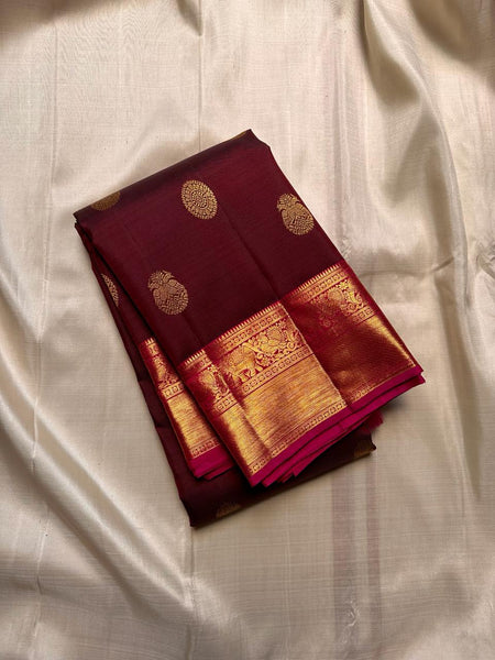 Pure Kanjivaram handloom Bridal silk sarees