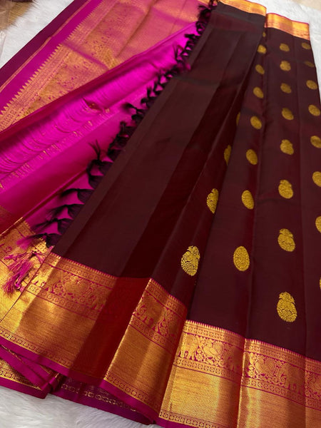 Pure Kanjivaram handloom Bridal silk sarees