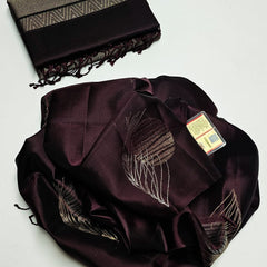 Pure Handloom Double Warp Kanchi Silks with Silver & Gold Zari Work